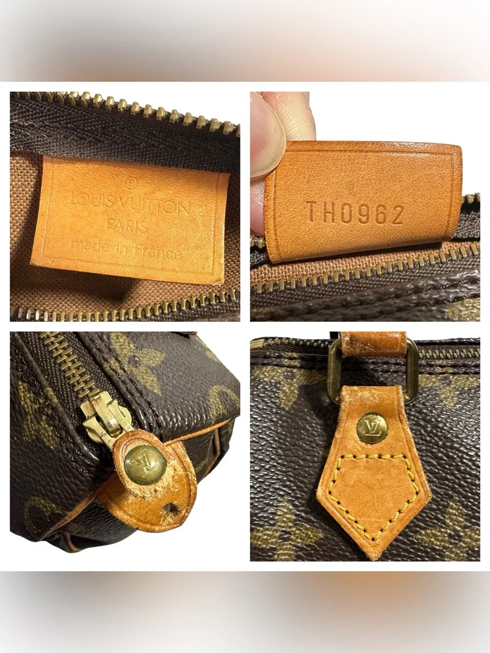 Louis Vuitton Monogram & Vachetta Leather Speedy Nano Mini Bag